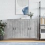 Armarios de pared 2 uds madera de ingeniería gris hormigón de vidaXL, Aparadores - Ref: Foro24-3198037, Precio: 126,95 €, Des...