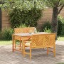 Conjunto de Comedor de Jardín 3 pcs Marrón en Mesas de jardín | Comprar online en Foru.es