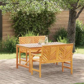 Conjunto de Comedor de Jardín 3 pcs Marrón en Mesas de jardín | Comprar online en Foru.es
