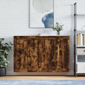 Armarios de pared 2 uds madera de ingeniería roble ahumado de vidaXL, Aparadores - Ref: Foro24-3198038, Precio: 131,04 €, Des...