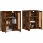 Armarios de pared 2 uds madera de ingeniería roble ahumado de vidaXL, Aparadores - Ref: Foro24-3198038, Precio: 131,04 €, Des...