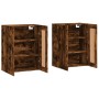 Armarios de pared 2 uds madera de ingeniería roble ahumado de vidaXL, Aparadores - Ref: Foro24-3198038, Precio: 131,04 €, Des...
