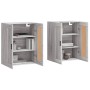 Armarios de pared 2 uds madera de ingeniería gris Sonoma de vidaXL, Aparadores - Ref: Foro24-3198039, Precio: 128,47 €, Descu...