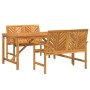 Conjunto de Comedor de Jardín 3 pcs Marrón en Mesas de jardín | Comprar online en Foru.es