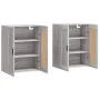 Armarios de pared 2 uds madera de ingeniería gris Sonoma de vidaXL, Aparadores - Ref: Foro24-3198039, Precio: 126,97 €, Descu...