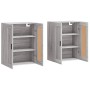 Armarios de pared 2 uds madera de ingeniería gris Sonoma de vidaXL, Aparadores - Ref: Foro24-3198039, Precio: 128,47 €, Descu...
