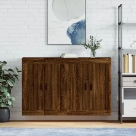 Wall cabinets 2 pcs oak brown engineered wood by vidaXL, Sideboards - Ref: Foro24-3198040, Price: 139,66 €, Discount: %