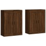 Armarios de pared 2 uds madera de ingeniería marrón roble de vidaXL, Aparadores - Ref: Foro24-3198040, Precio: 140,70 €, Desc...