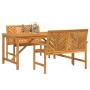 Conjunto de Comedor de Jardín 3 pcs Marrón en Mesas de jardín | Comprar online en Foru.es