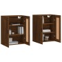 Armarios de pared 2 uds madera de ingeniería marrón roble de vidaXL, Aparadores - Ref: Foro24-3198040, Precio: 140,70 €, Desc...