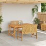 Conjunto de Comedor de Jardín 3 pcs Marrón en Mesas de jardín | Comprar online en Foru.es
