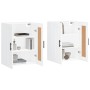 Armarios de pared 2 uds madera de ingeniería blanco de vidaXL, Aparadores - Ref: Foro24-3198041, Precio: 140,40 €, Descuento: %