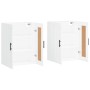 Armarios de pared 2 uds madera de ingeniería blanco de vidaXL, Aparadores - Ref: Foro24-3198041, Precio: 140,40 €, Descuento: %