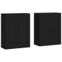 Armarios de pared 2 uds madera de ingeniería negro de vidaXL, Aparadores - Ref: Foro24-3198042, Precio: 169,69 €, Descuento: %