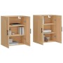 Armarios de pared 2 uds madera de ingeniería roble Sonoma de vidaXL, Aparadores - Ref: Foro24-3198044, Precio: 139,57 €, Desc...