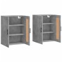 Armarios de pared 2 uds madera de ingeniería gris hormigón de vidaXL, Aparadores - Ref: Foro24-3198045, Precio: 132,41 €, Des...