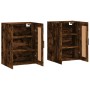 Armarios de pared 2 uds madera de ingeniería roble ahumado de vidaXL, Aparadores - Ref: Foro24-3198046, Precio: 125,54 €, Des...