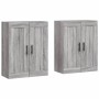 Armarios de pared 2 uds madera de ingeniería gris Sonoma de vidaXL, Aparadores - Ref: Foro24-3198047, Precio: 128,78 €, Descu...