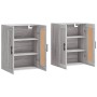 Armarios de pared 2 uds madera de ingeniería gris Sonoma de vidaXL, Aparadores - Ref: Foro24-3198047, Precio: 128,78 €, Descu...