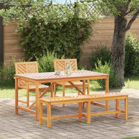 Conjunto de Comedor de Jardín 4 pcs Marrón en Mesas de jardín | Comprar online en Foru.es