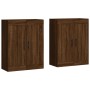 Armarios de pared 2 uds madera de ingeniería marrón roble de vidaXL, Aparadores - Ref: Foro24-3198048, Precio: 130,09 €, Desc...