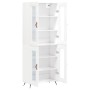 Aparador alto madera contrachapada blanco 69,5x34x180 cm de vidaXL, Aparadores - Ref: Foro24-3198249, Precio: 159,49 €, Descu...