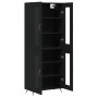 Aparador alto madera contrachapada negro 69,5x34x180 cm de vidaXL, Aparadores - Ref: Foro24-3198250, Precio: 164,25 €, Descue...