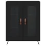 Hohes schwarzes Sperrholz-Sideboard 69,5 x 34 x 180 cm von vidaXL, Sideboards - Ref: Foro24-3198250, Preis: 162,10 €, Rabatt: %