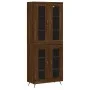 Tall brown oak plywood sideboard 69.5x34x180 cm by vidaXL, Sideboards - Ref: Foro24-3198256, Price: 166,21 €, Discount: %
