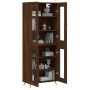 Aparador alto madera contrachapada marrón roble 69,5x34x180 cm de vidaXL, Aparadores - Ref: Foro24-3198256, Precio: 168,50 €,...