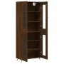 Tall brown oak plywood sideboard 69.5x34x180 cm by vidaXL, Sideboards - Ref: Foro24-3198256, Price: 166,21 €, Discount: %