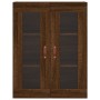 Aparador alto madera contrachapada marrón roble 69,5x34x180 cm de vidaXL, Aparadores - Ref: Foro24-3198256, Precio: 168,50 €,...