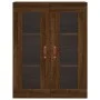 Tall brown oak plywood sideboard 69.5x34x180 cm by vidaXL, Sideboards - Ref: Foro24-3198256, Price: 166,21 €, Discount: %