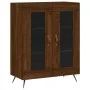 Tall brown oak plywood sideboard 69.5x34x180 cm by vidaXL, Sideboards - Ref: Foro24-3198256, Price: 166,21 €, Discount: %