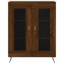 Tall brown oak plywood sideboard 69.5x34x180 cm by vidaXL, Sideboards - Ref: Foro24-3198256, Price: 166,21 €, Discount: %