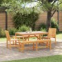 Conjunto de Comedor de Jardín 5 pcs Marrón en Mesas de jardín | Comprar online en Foru.es