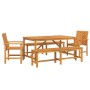Conjunto de Comedor de Jardín 5 pcs Marrón en Mesas de jardín | Comprar online en Foru.es
