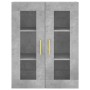 Aparador alto madera contrachapada gris hormigón 69,5x34x180 cm de vidaXL, Aparadores - Ref: Foro24-3198269, Precio: 169,65 €...