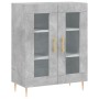 Aparador alto madera contrachapada gris hormigón 69,5x34x180 cm de vidaXL, Aparadores - Ref: Foro24-3198269, Precio: 169,65 €...