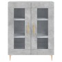 Aparador alto madera contrachapada gris hormigón 69,5x34x180 cm de vidaXL, Aparadores - Ref: Foro24-3198269, Precio: 169,65 €...