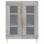 Aparador alto madera contrachapada gris sonoma 69,5x34x180 cm de vidaXL, Aparadores - Ref: Foro24-3198271, Precio: 165,98 €, ...