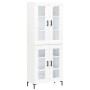 Aparador alto madera contrachapada blanco 69,5x34x180 cm de vidaXL, Aparadores - Ref: Foro24-3198273, Precio: 171,66 €, Descu...