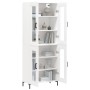 Aparador alto madera contrachapada blanco 69,5x34x180 cm de vidaXL, Aparadores - Ref: Foro24-3198273, Precio: 171,66 €, Descu...