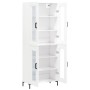 Aparador alto madera contrachapada blanco 69,5x34x180 cm de vidaXL, Aparadores - Ref: Foro24-3198273, Precio: 171,66 €, Descu...