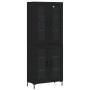 Aparador alto madera contrachapada negro 69,5x34x180 cm de vidaXL, Aparadores - Ref: Foro24-3198274, Precio: 174,16 €, Descue...