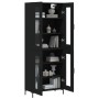 Aparador alto madera contrachapada negro 69,5x34x180 cm de vidaXL, Aparadores - Ref: Foro24-3198274, Precio: 174,16 €, Descue...