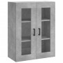 Aparador alto madera contrachapada gris hormigón 69,5x34x180 cm de vidaXL, Aparadores - Ref: Foro24-3198277, Precio: 163,70 €...
