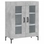 Aparador alto madera contrachapada gris hormigón 69,5x34x180 cm de vidaXL, Aparadores - Ref: Foro24-3198277, Precio: 163,70 €...