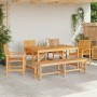Conjunto de Comedor de Jardín 6 pcs Marrón en Mesas de jardín | Comprar online en Foru.es
