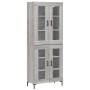 Aparador alto madera contrachapada gris sonoma 69,5x34x180 cm de vidaXL, Aparadores - Ref: Foro24-3198279, Precio: 161,67 €, ...